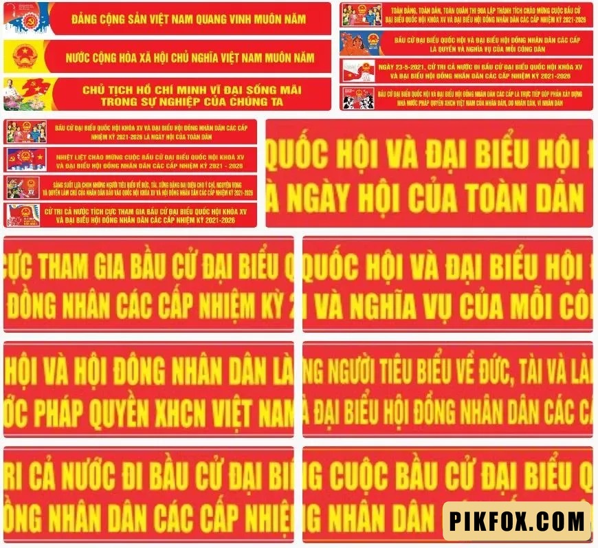 10+ Băng rôn bầu cử đại biểu quốc hội