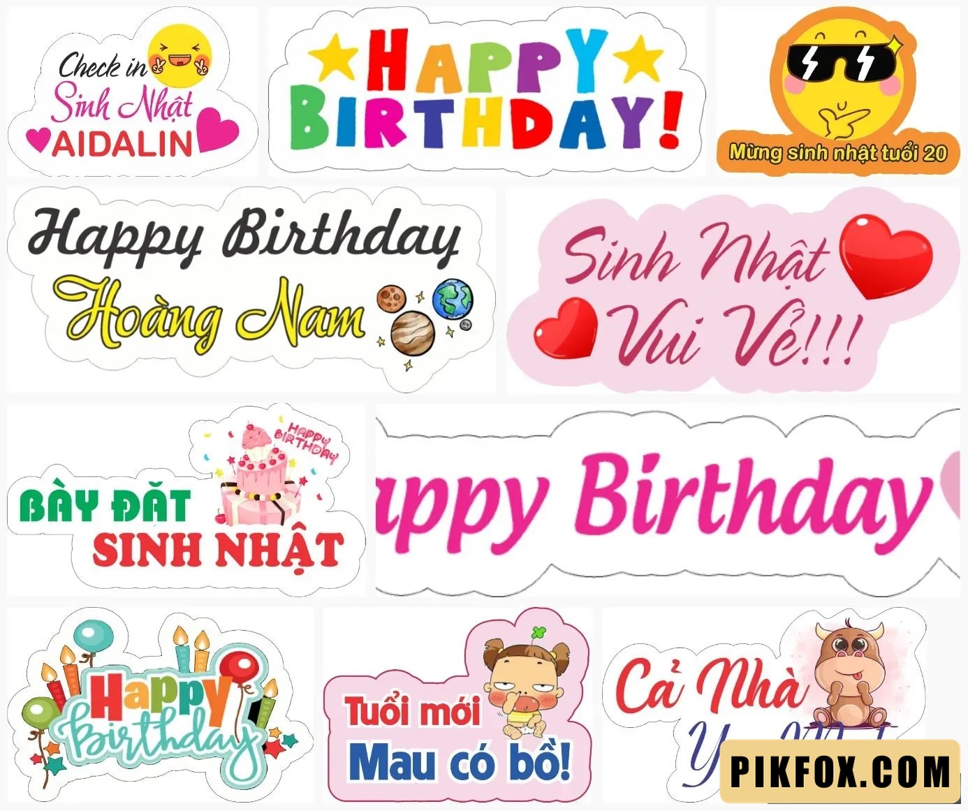 10+ Hashtag sinh nhật độc lạ