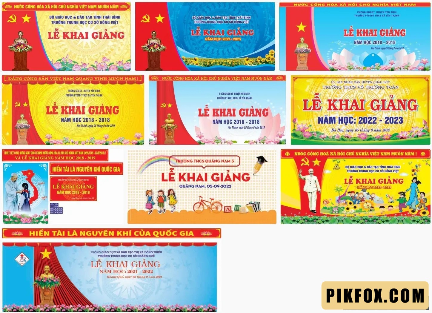 10+ Phông khai giảng năm học mới