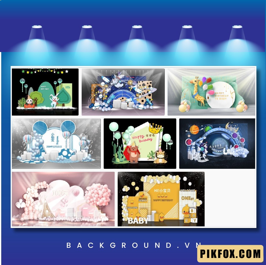 10+ Thư viện background sinh nhật