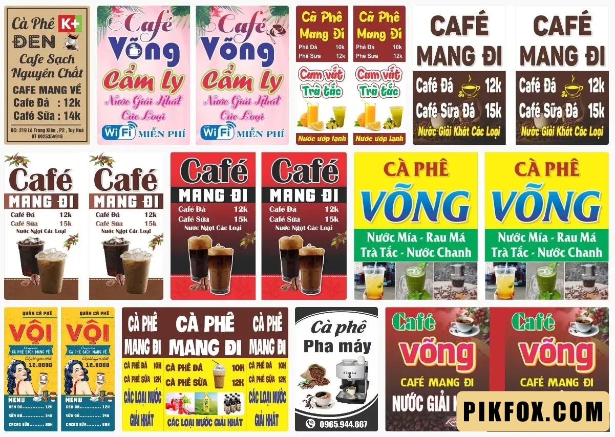 11+ biển vẫy cafe đẹp
