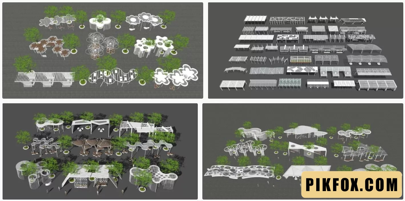 11+ Decor ngoại thất SketchUp