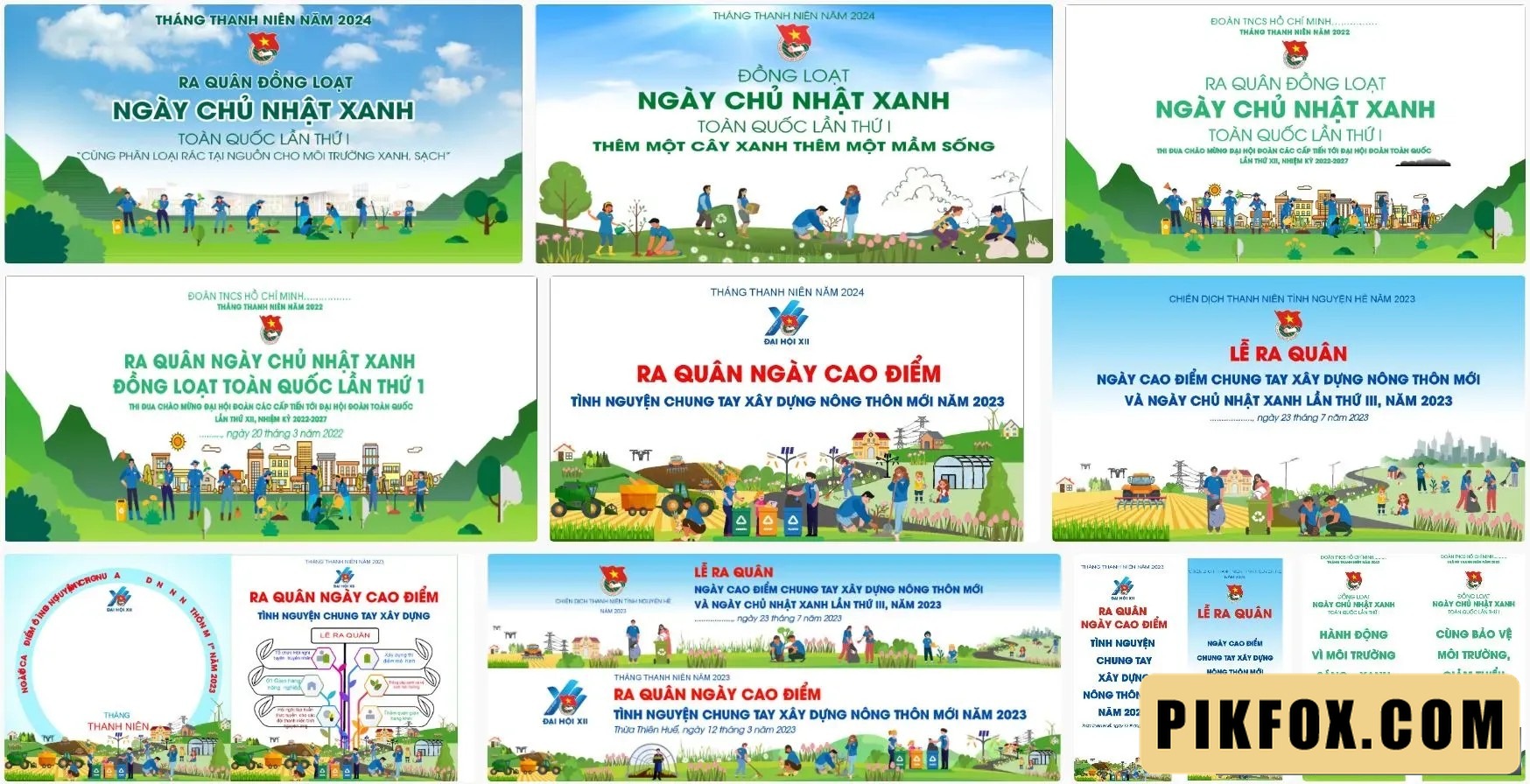 11+ Phông nền lễ ra quân ngày cao điểm