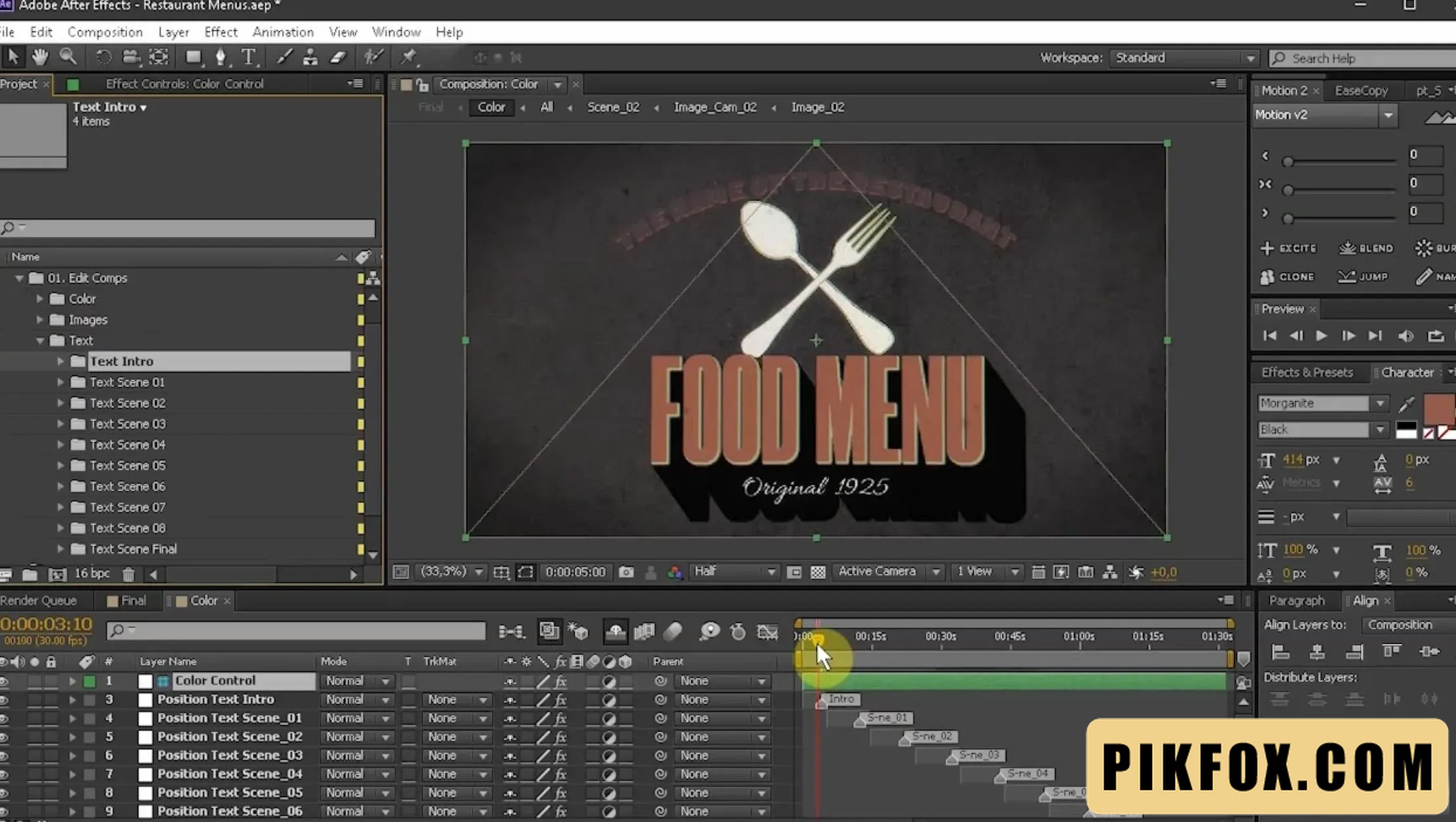 11+ Restaurants After Effects