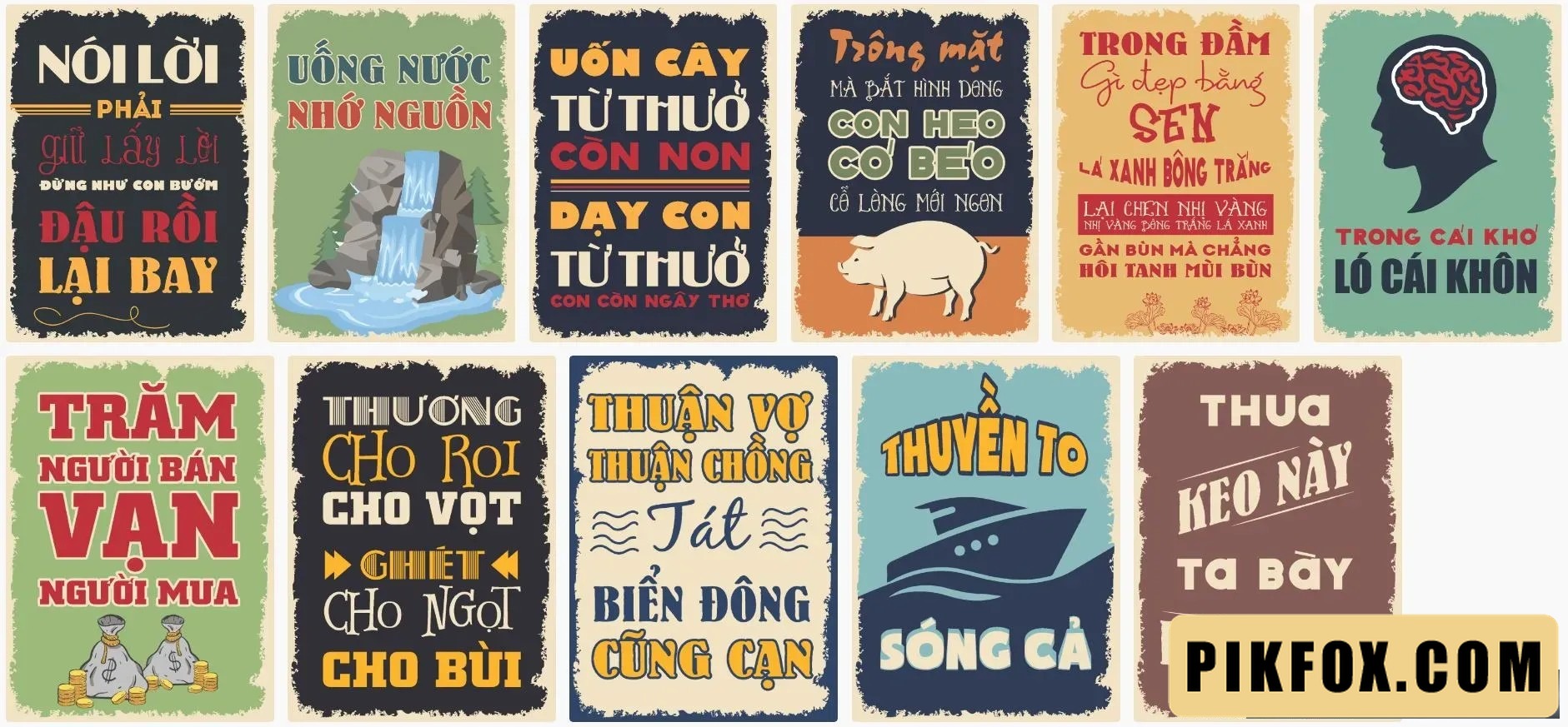 11+ Tranh ca dao tục ngữ