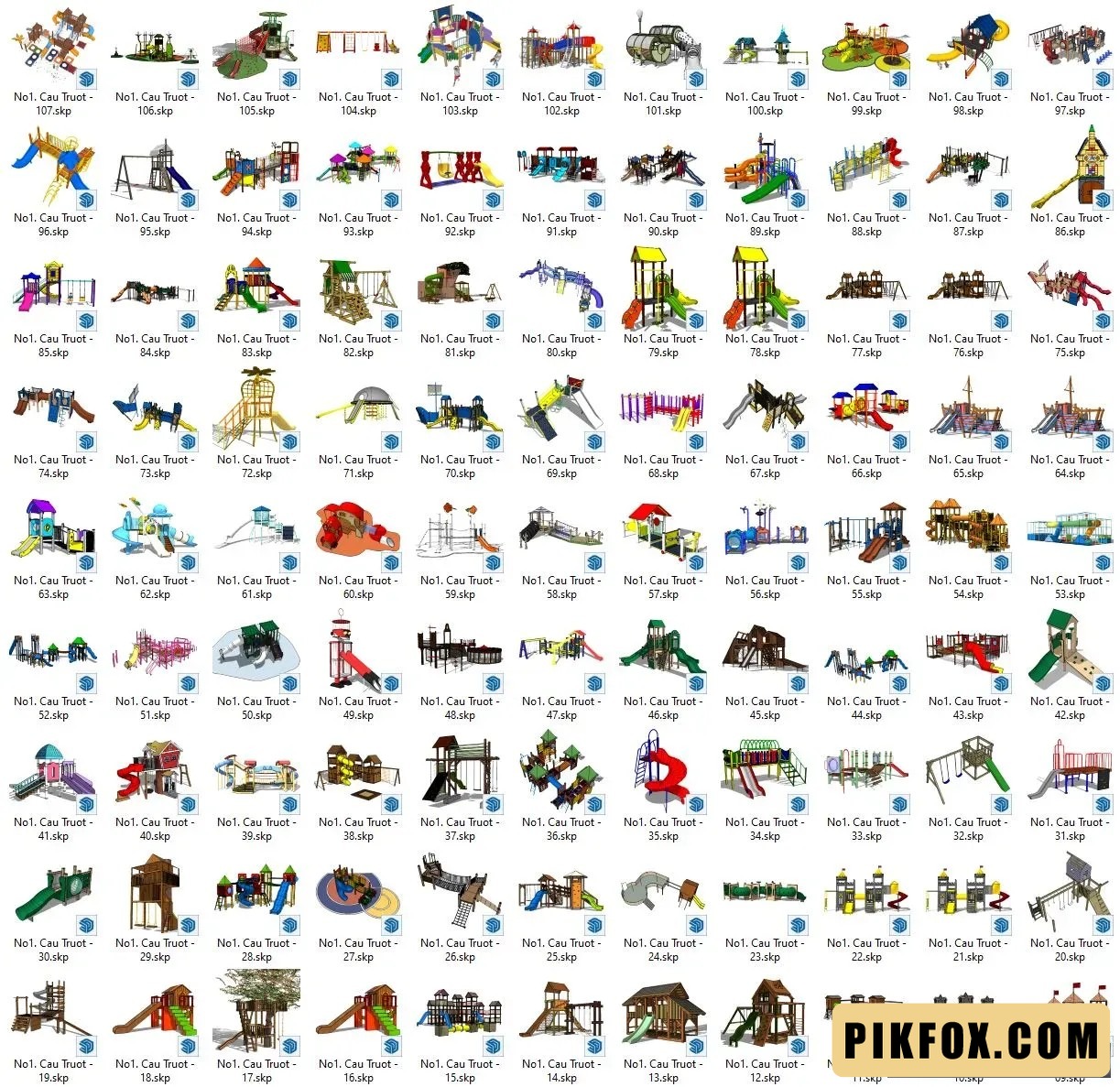 110+ Cầu trượt SketchUp