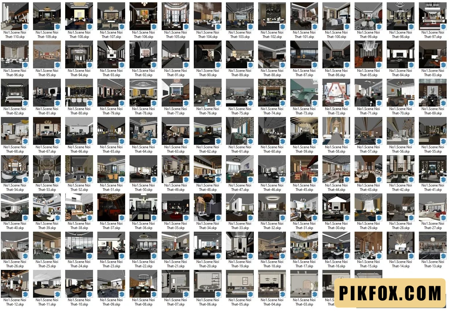 110+ Layout sketchup nội thất