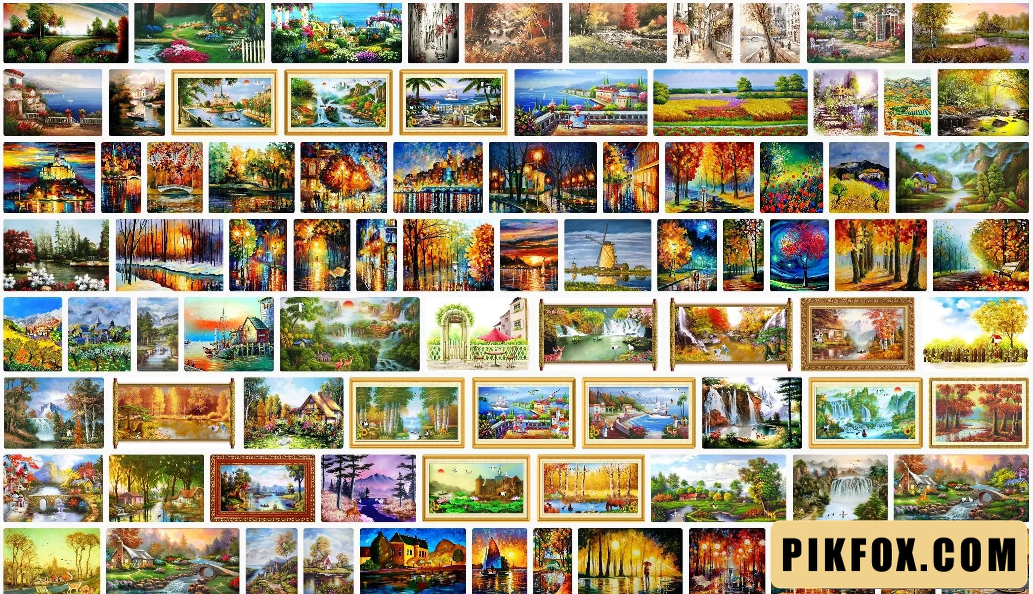 110+ Tranh sơn dầu phong cảnh