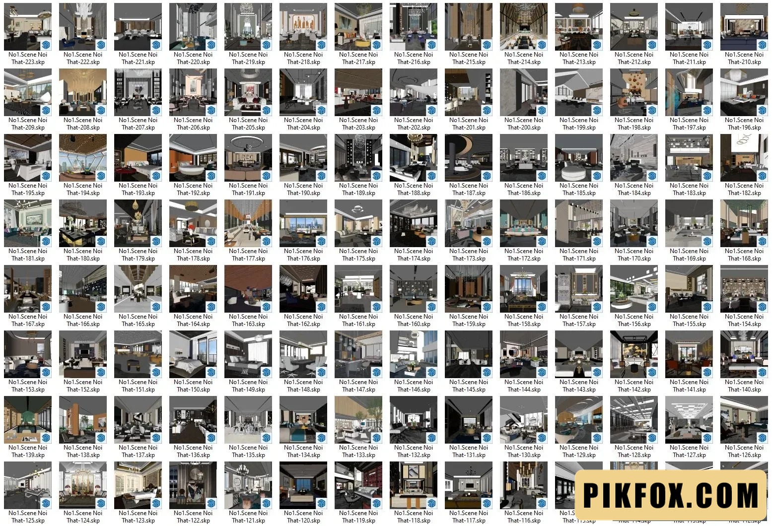 113+ Scene nội thất SketchUp