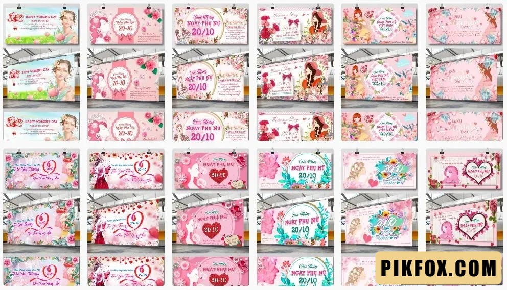 12+ phông nền chào mừng ngày phụ nữ Việt Nam