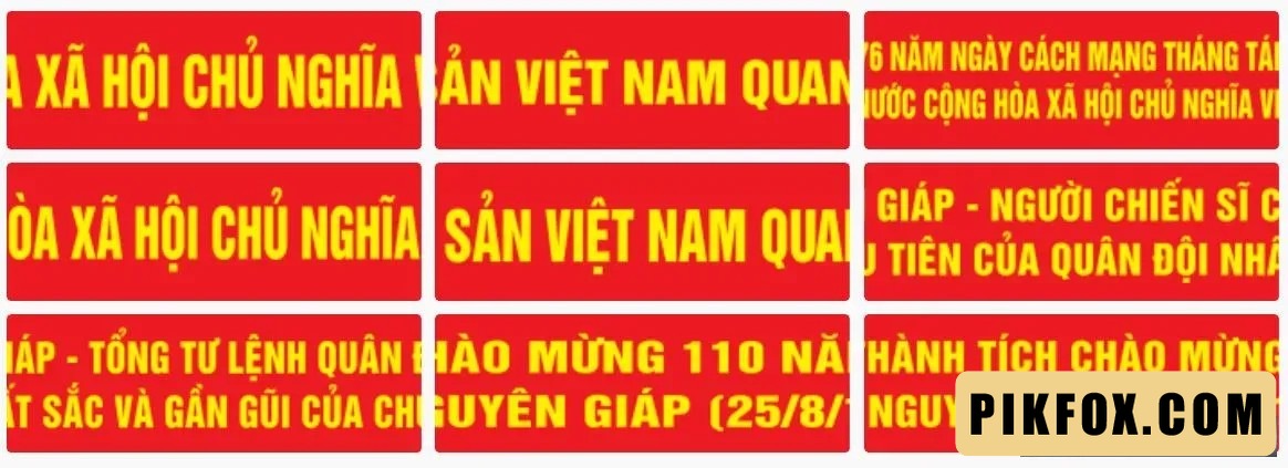 13+ Băng rôn kỷ niệm ngày sinh Đại Tướng Võ Nguyên Giáp
