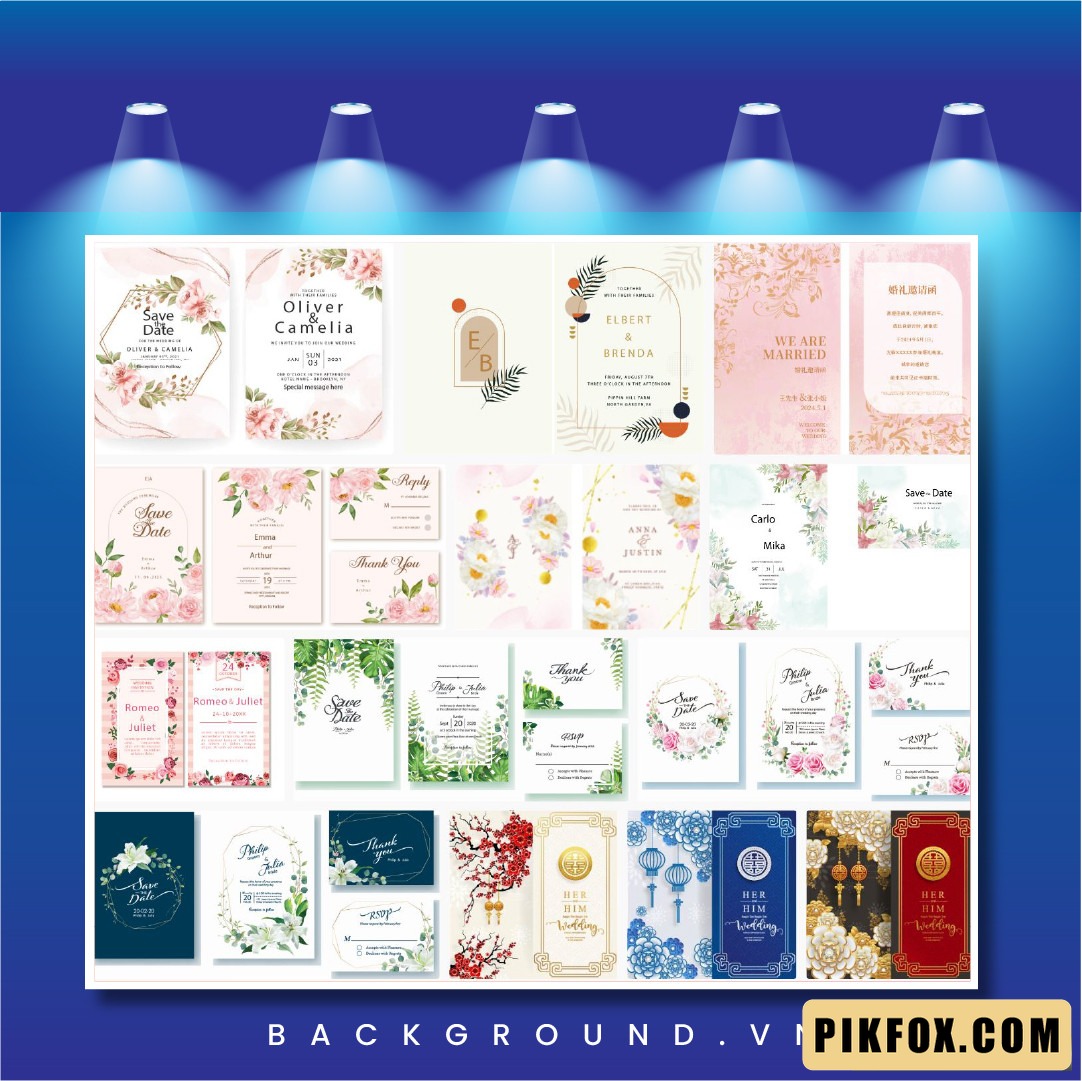 13+ Mẫu thiệp cưới file vector