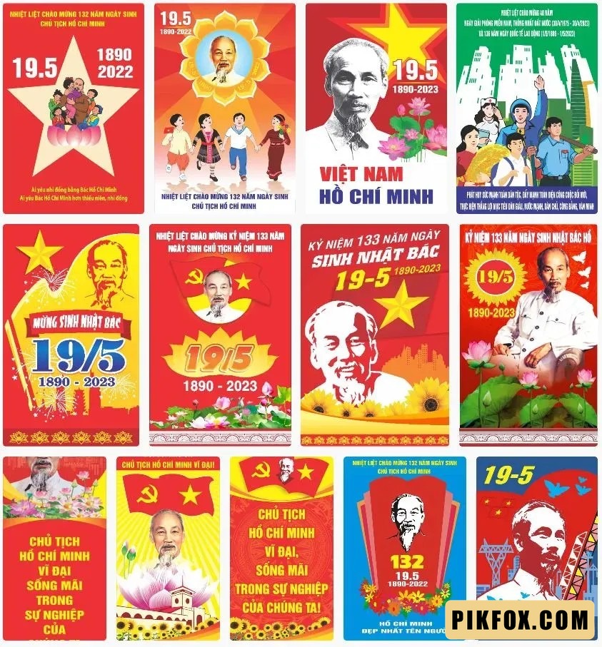 13+ Pano chào mừng ngày sinh Chủ Tịch Hồ Chí Minh