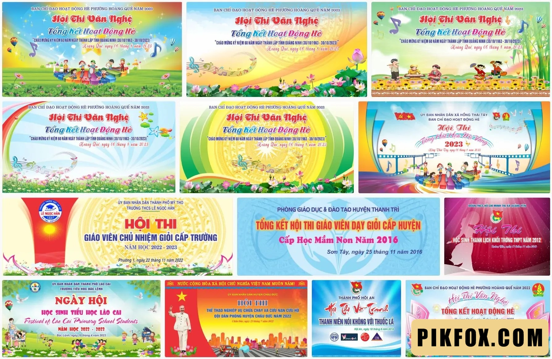 13+ Phông nền hội thi văn nghệ