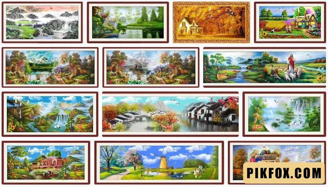 13+ Tranh sơn dầu phong cảnh đồng quê