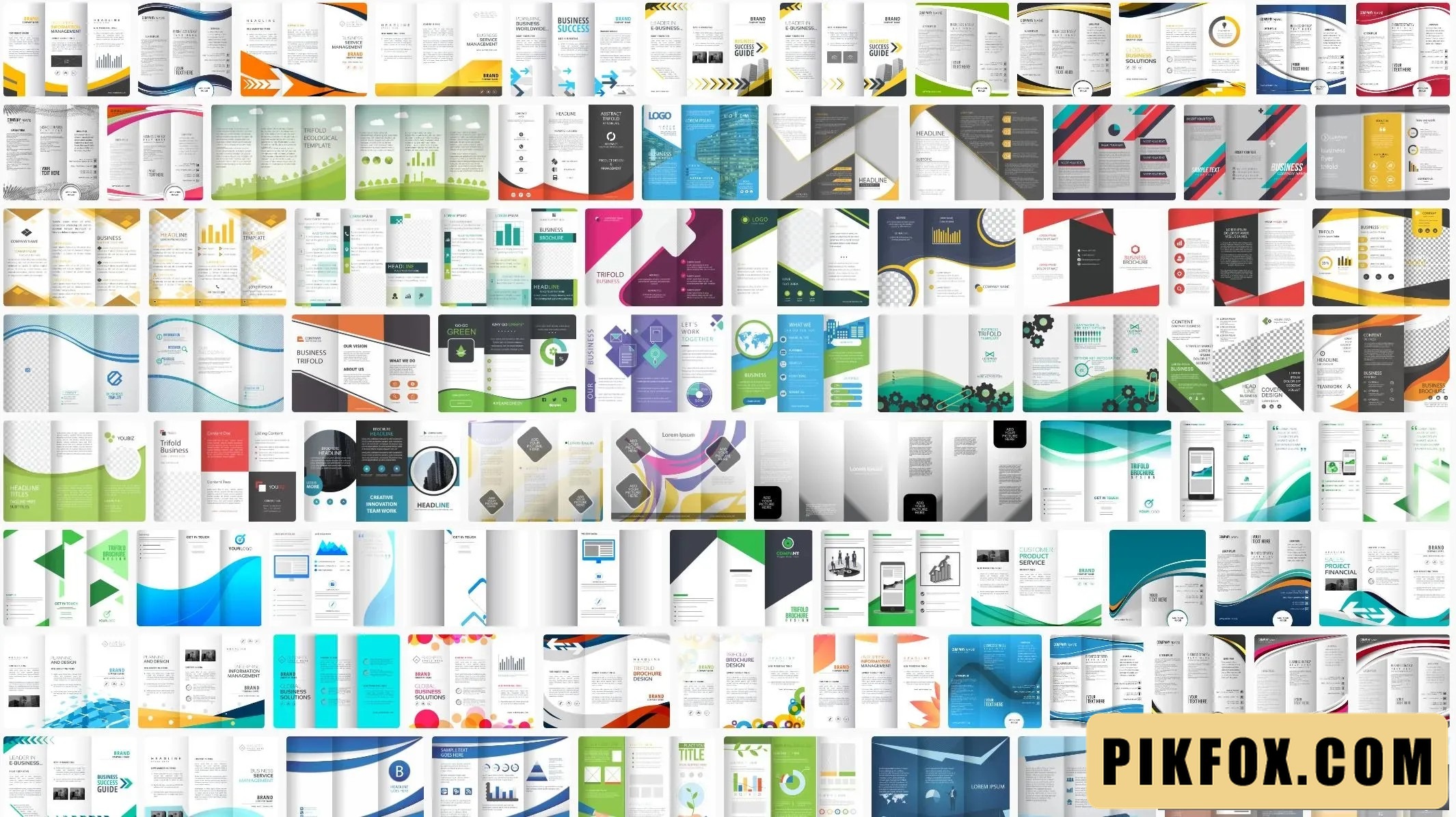 130+ Thiết kế tờ rơi gấp 3