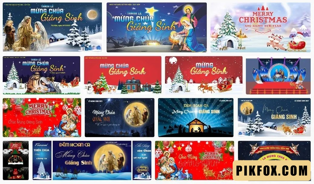 15+ Backdrop sân khấu lễ giáng sinh