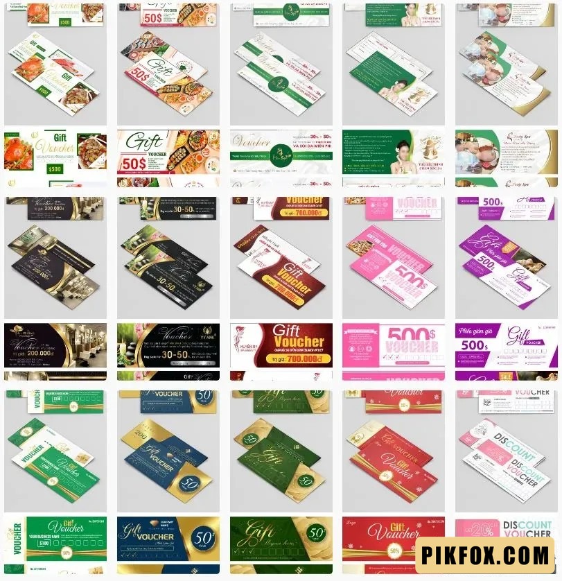 15+ Mẫu voucher đẹp