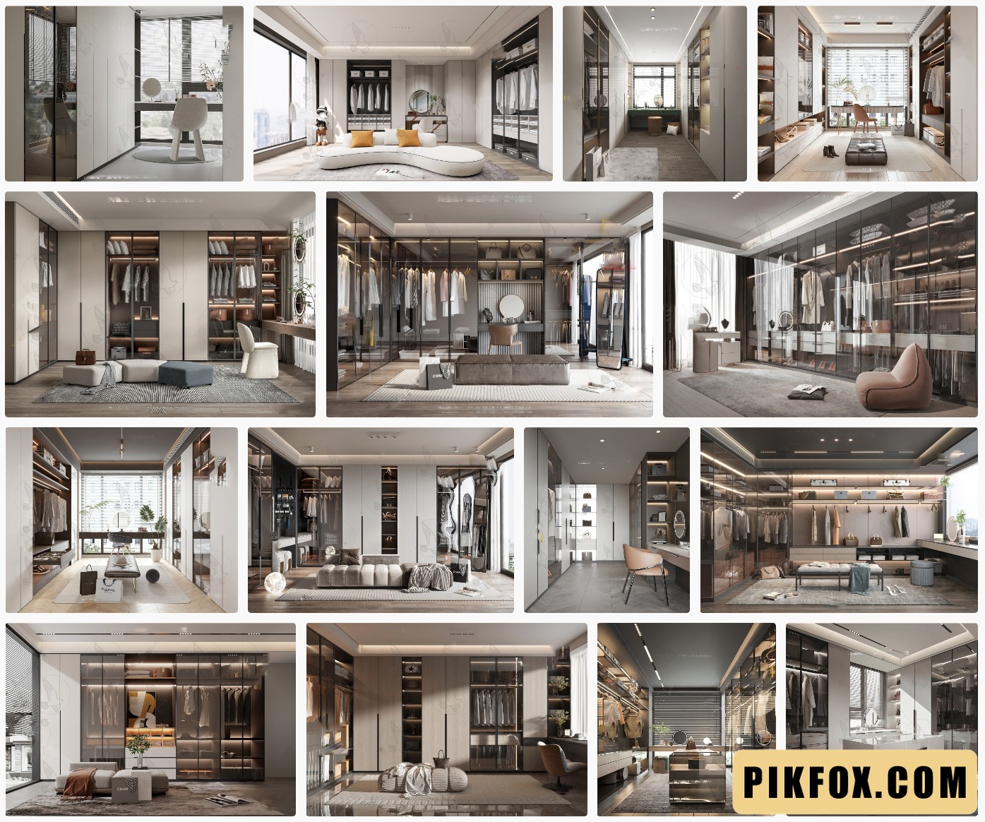 15+ Phòng thay đồ SketchUp