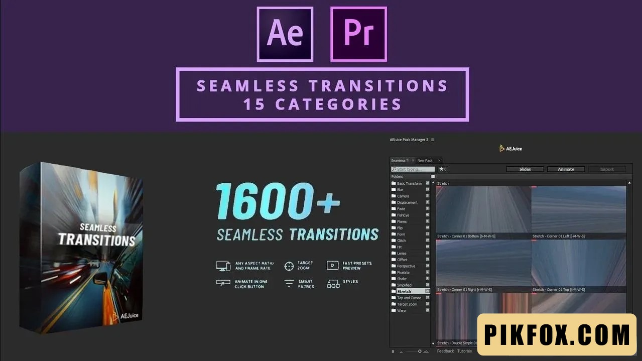 1600+ Seamless Transitions After Effects