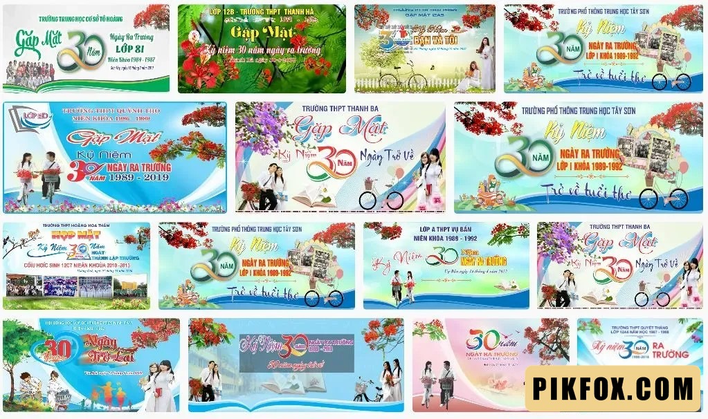 17+ Phông họp lớp 30 năm