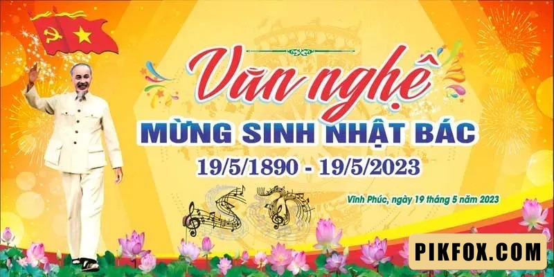 Phông nền kỷ niệm ngày sinh Chủ Tịch HCM