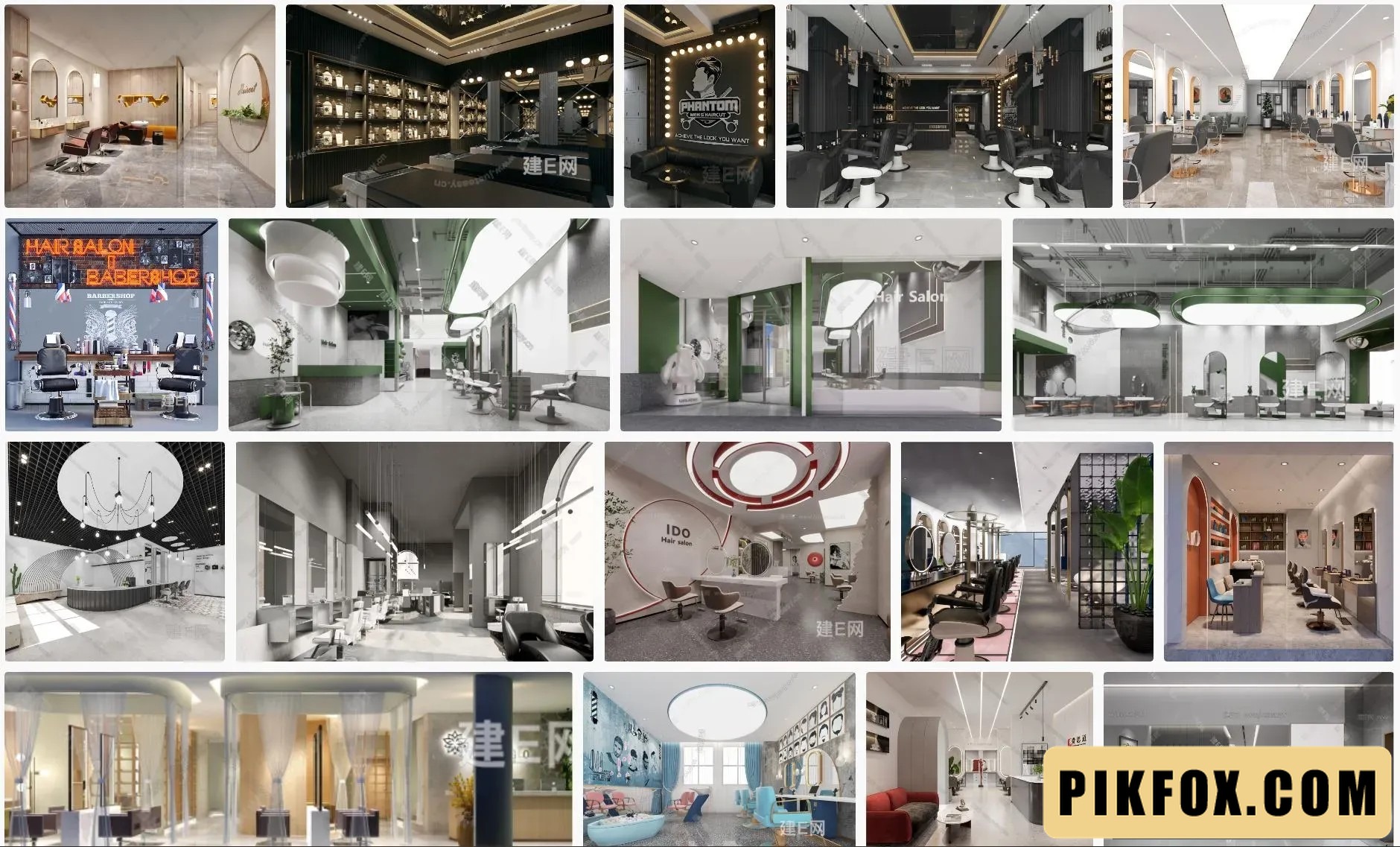 19+ Salon sketchup model