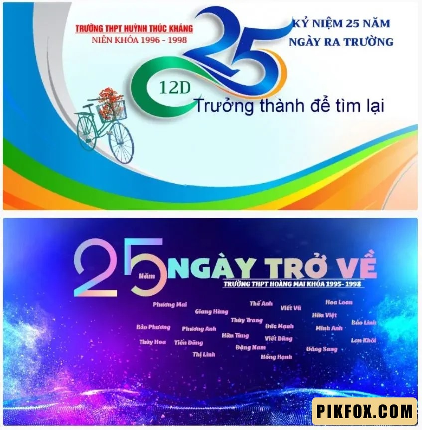 2+ Backdrop 25 năm ngày ra trường