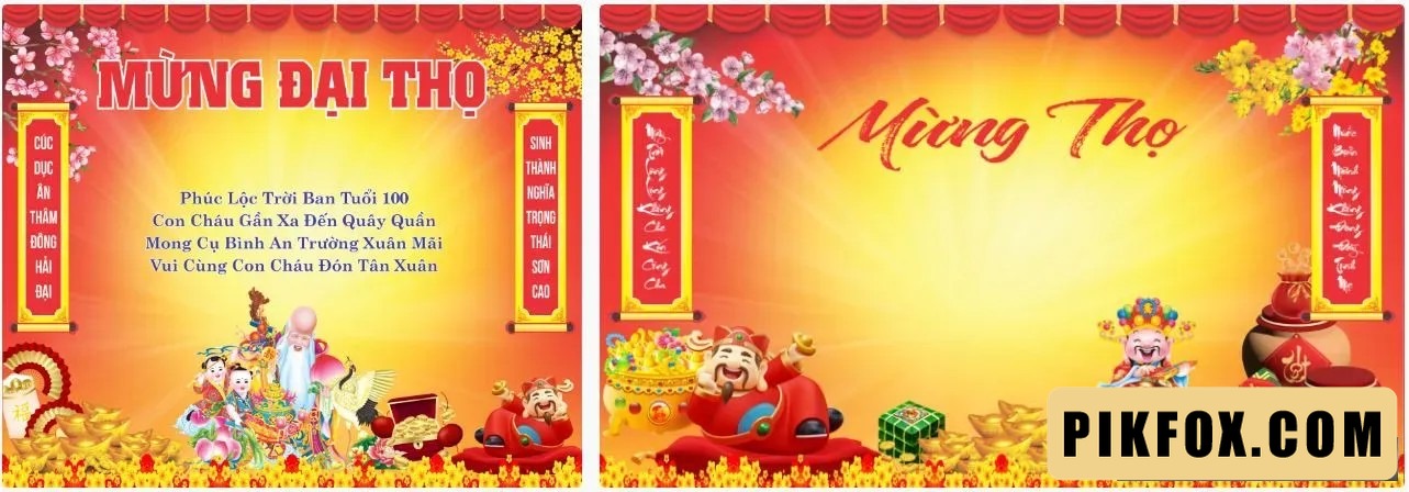 2+ Backdrop lễ mừng thọ 2024