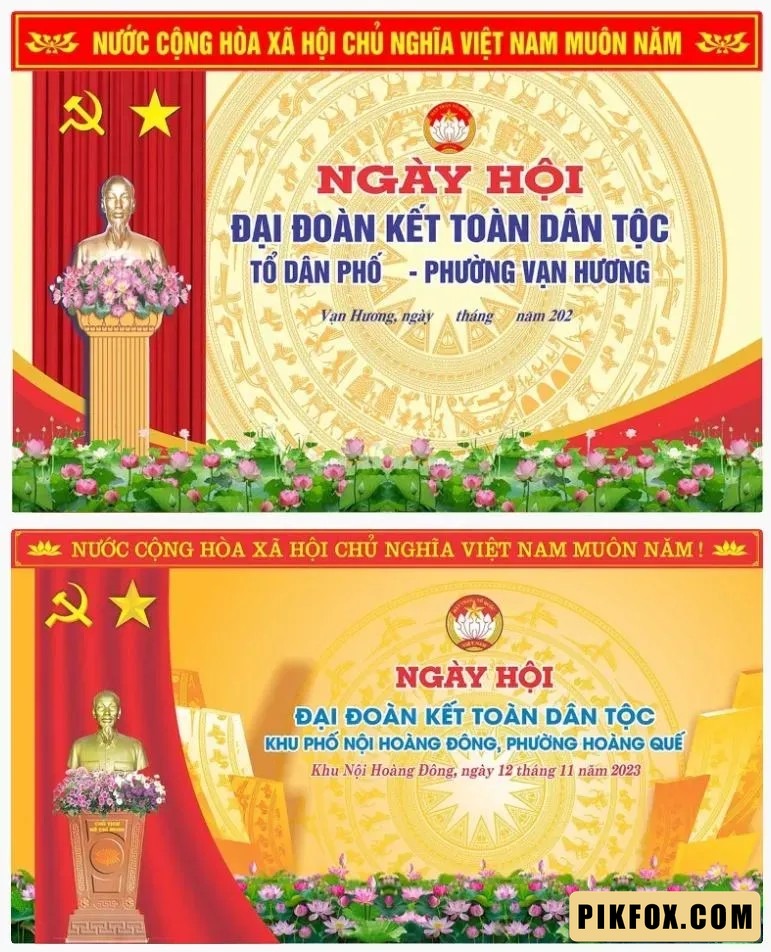 2+ Backdrop ngày hội đại đoàn kết dân tộc