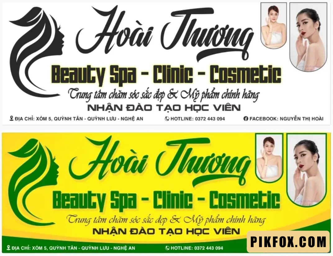 2+ Biển hiệu spa