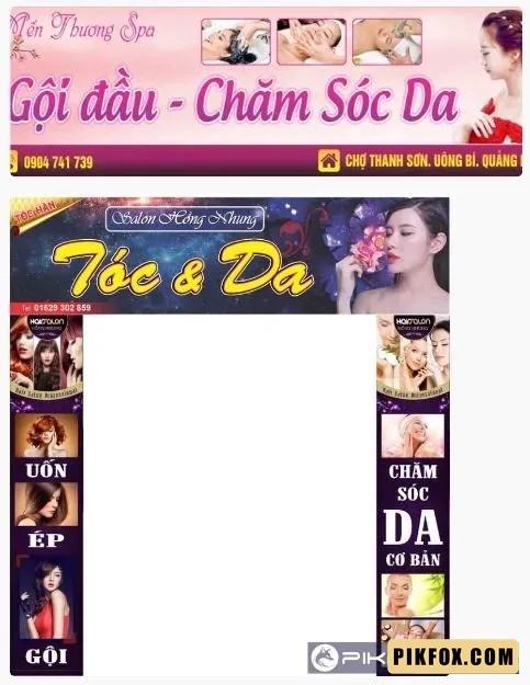 2+ Biển quảng cáo gội đầu