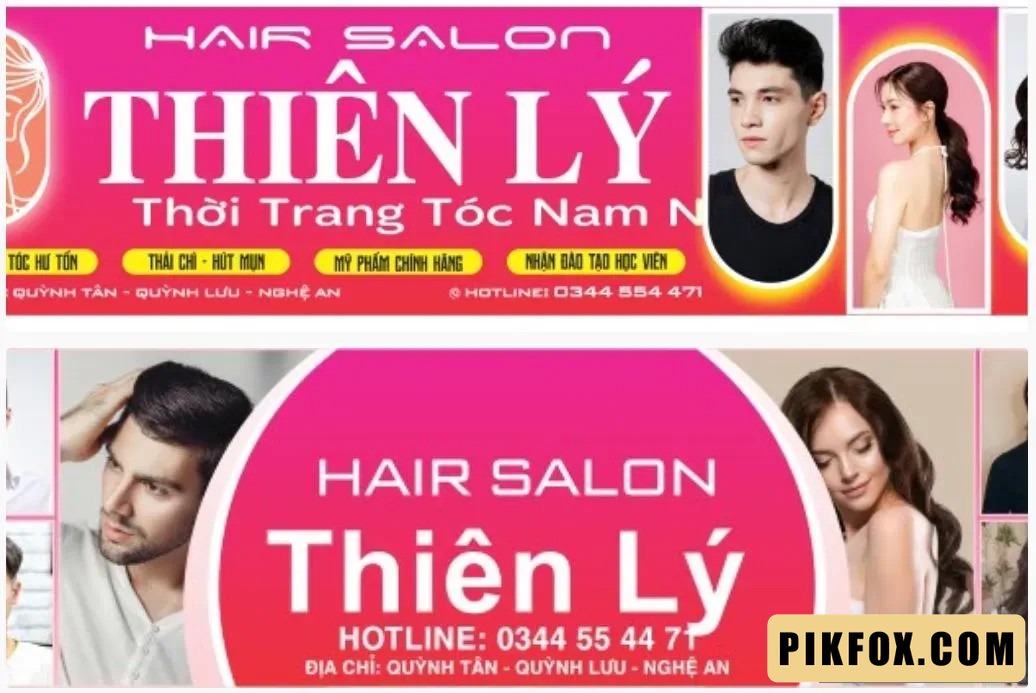 2+ Biển salon tóc đẹp