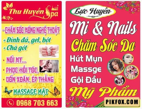 2+ Biển vẫy nail mi