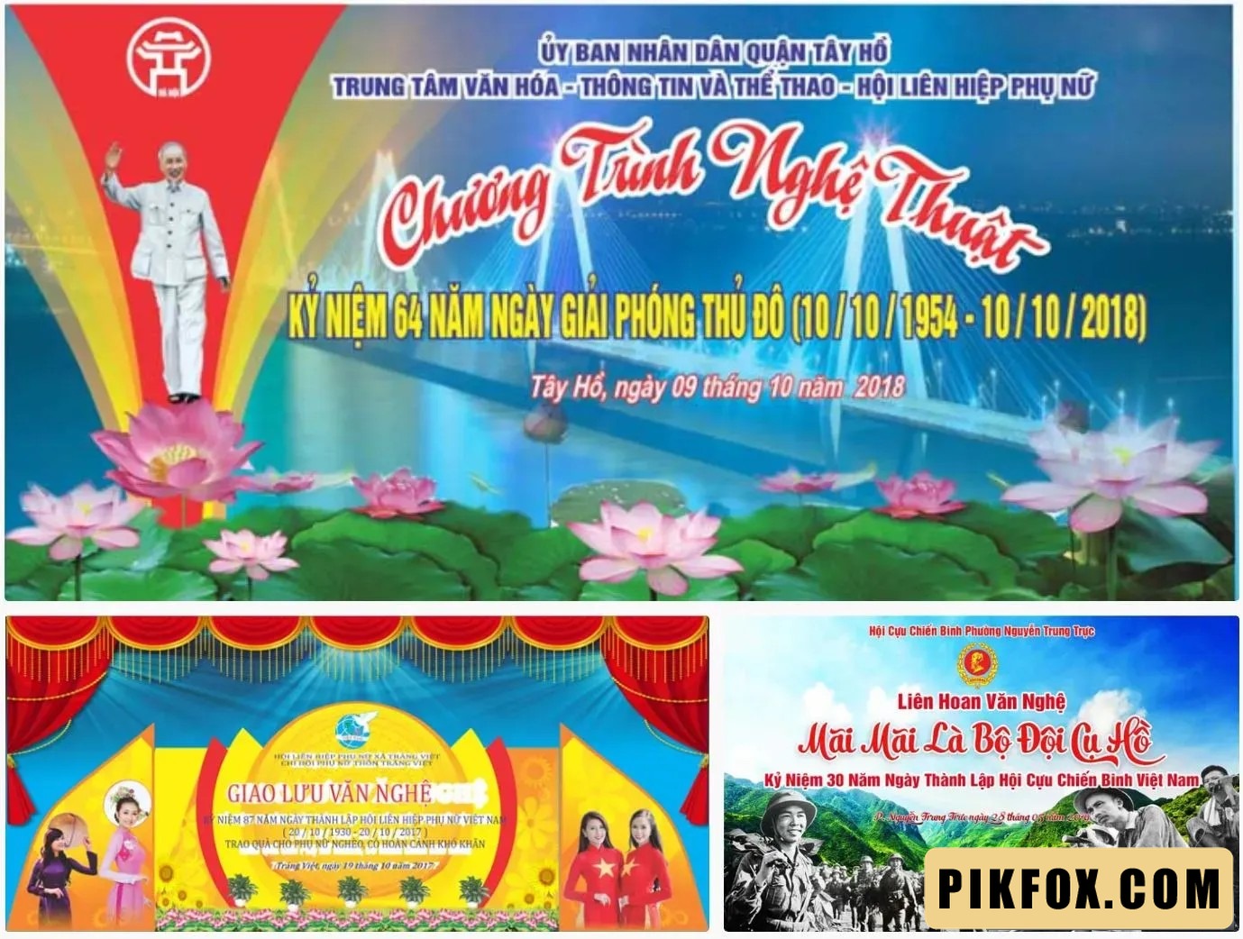 2+ Phông nền sân khấu giao lưu văn nghệ