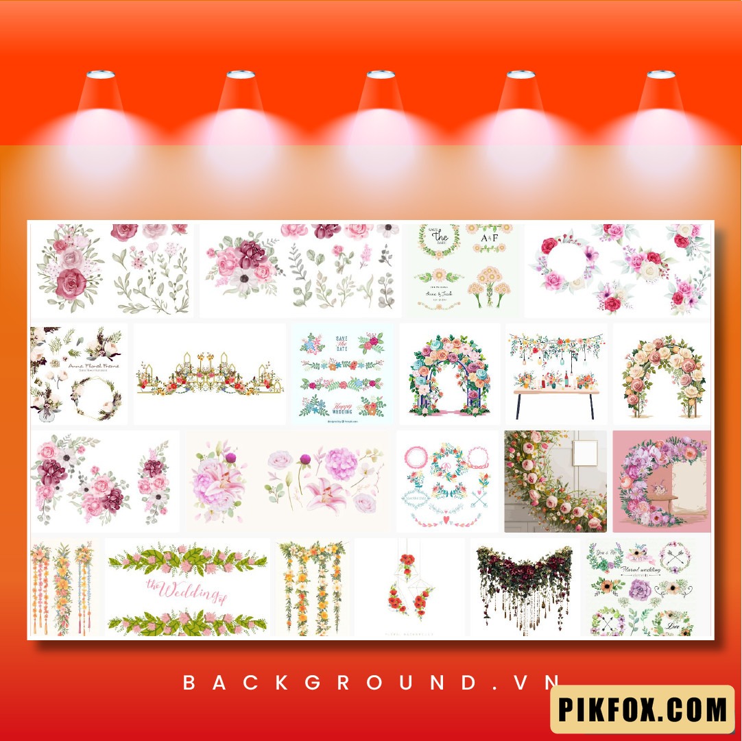 21+ Hoa cưới file vector
