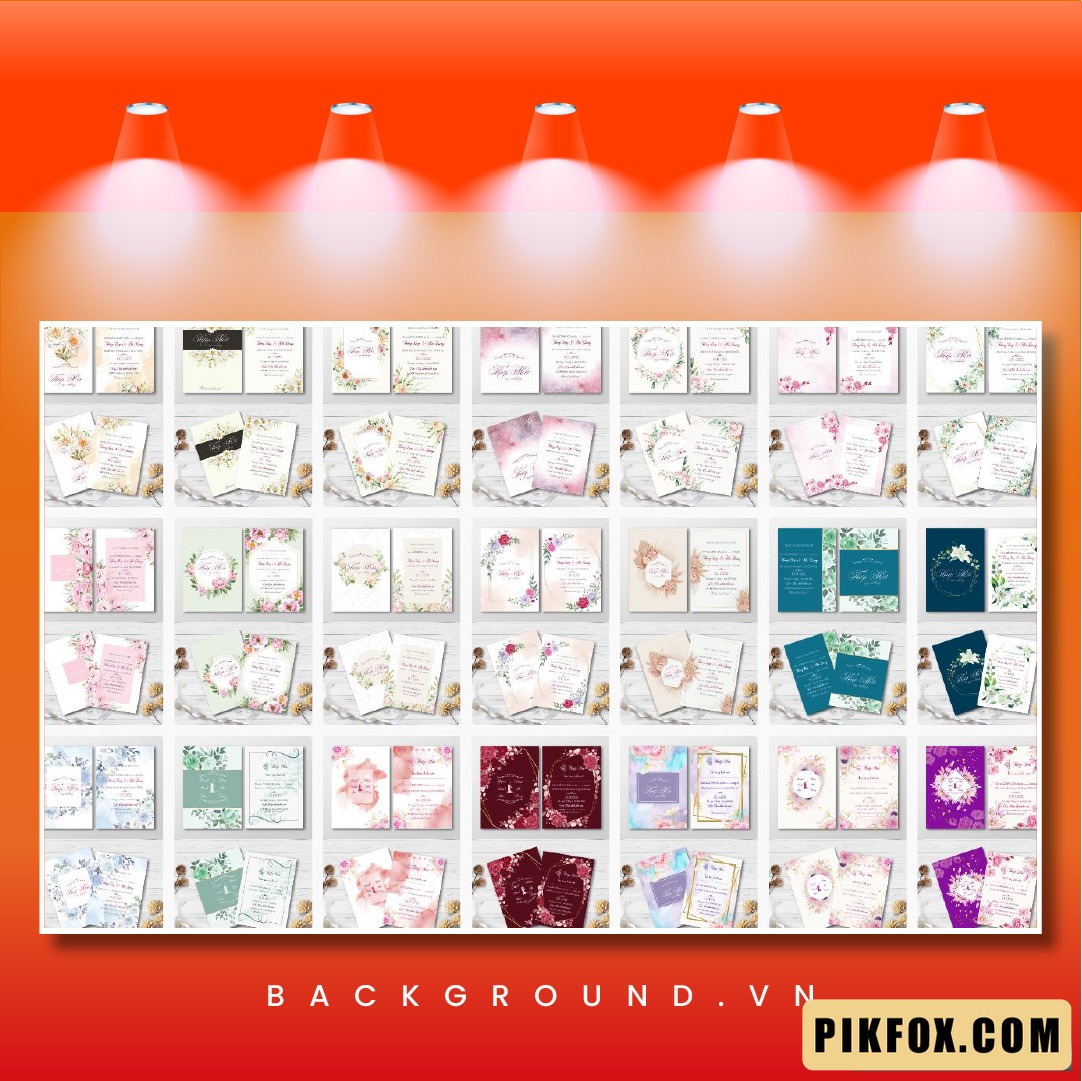 21+ Mẫu thiệp cưới file vector