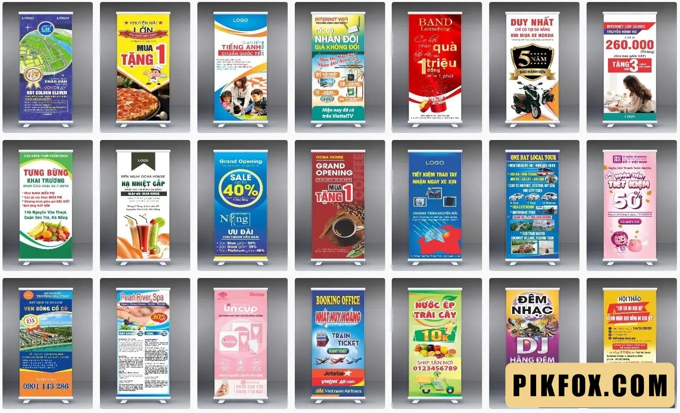 22+ Mẫu standee đẹp nổi bật