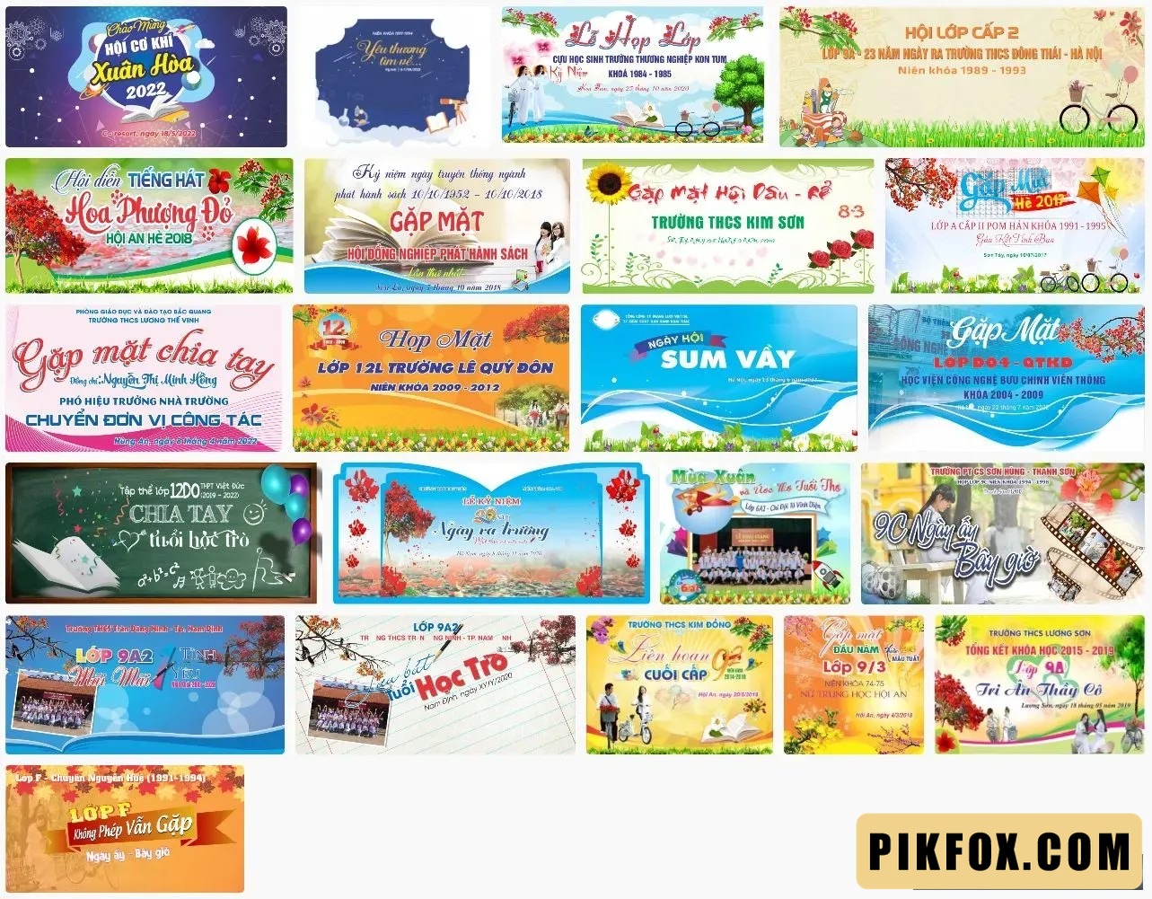 23+ Phông gặp mặt họp lớp