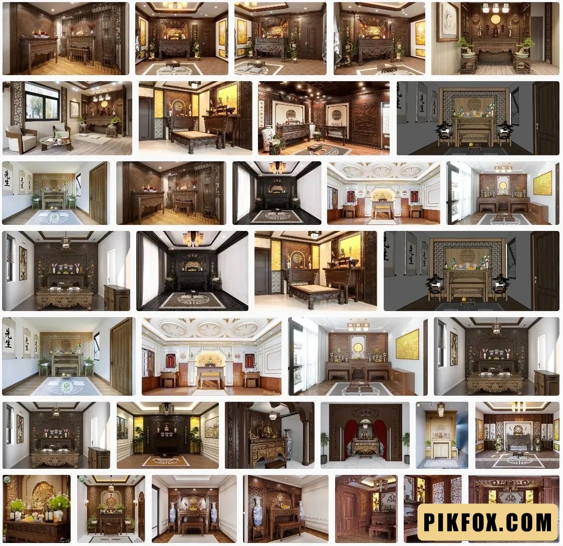 23+ Phòng thờ SketchUp