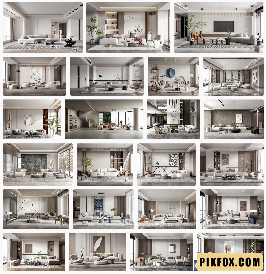 24+ BST phòng khách SketchUp