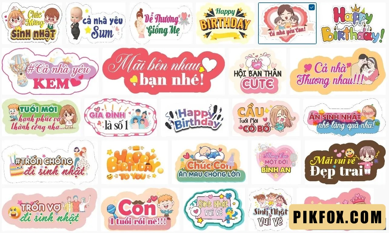 25+ Hashtag sinh nhật cho bé