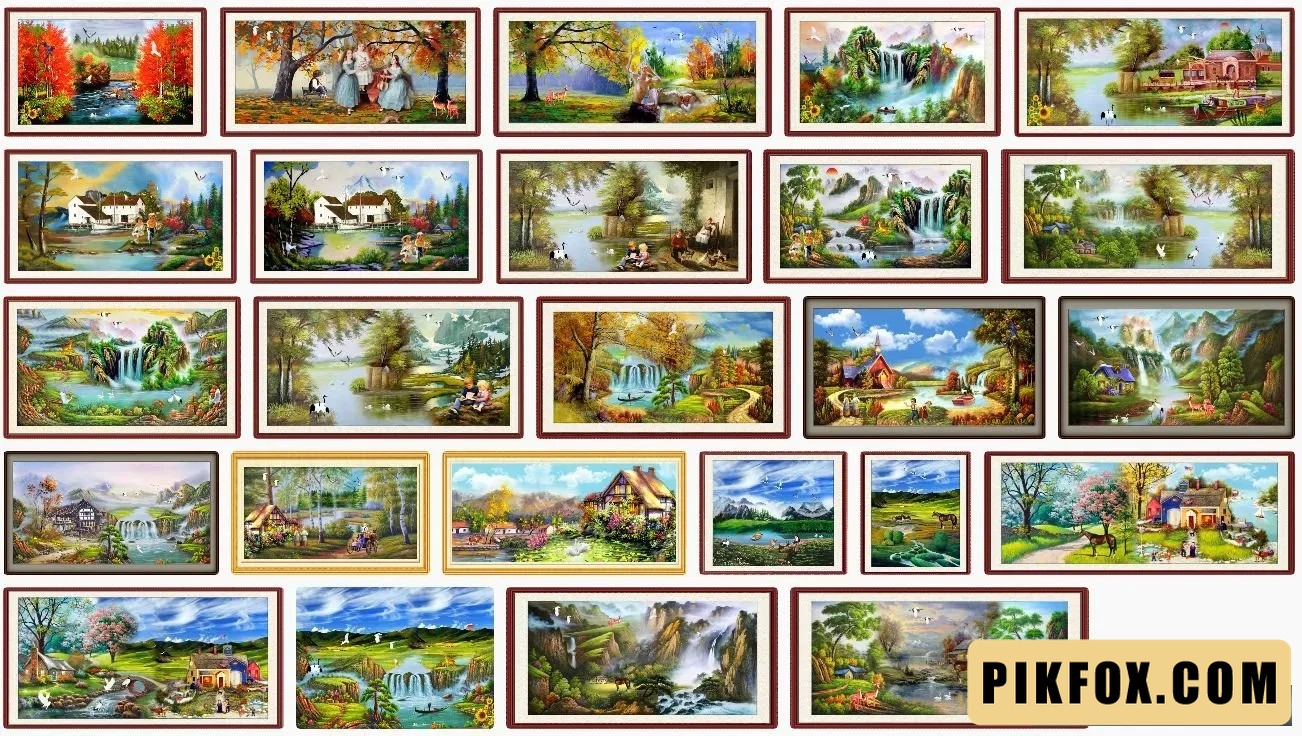 25+ Tranh sơn dầu phong cảnh châu âu