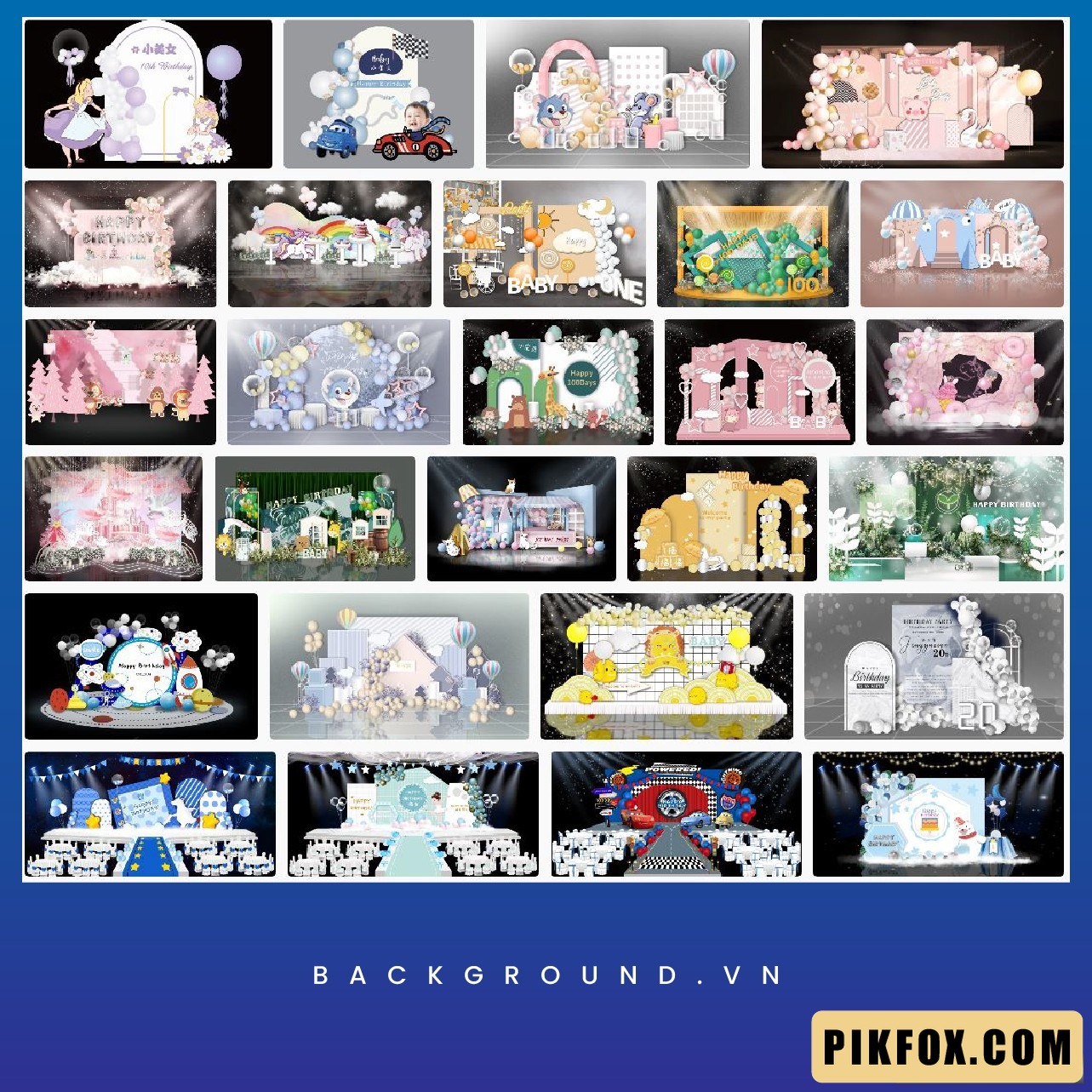27+ Backdrop sinh nhật