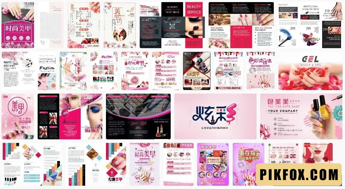 29+ Mẫu menu tiệm nail