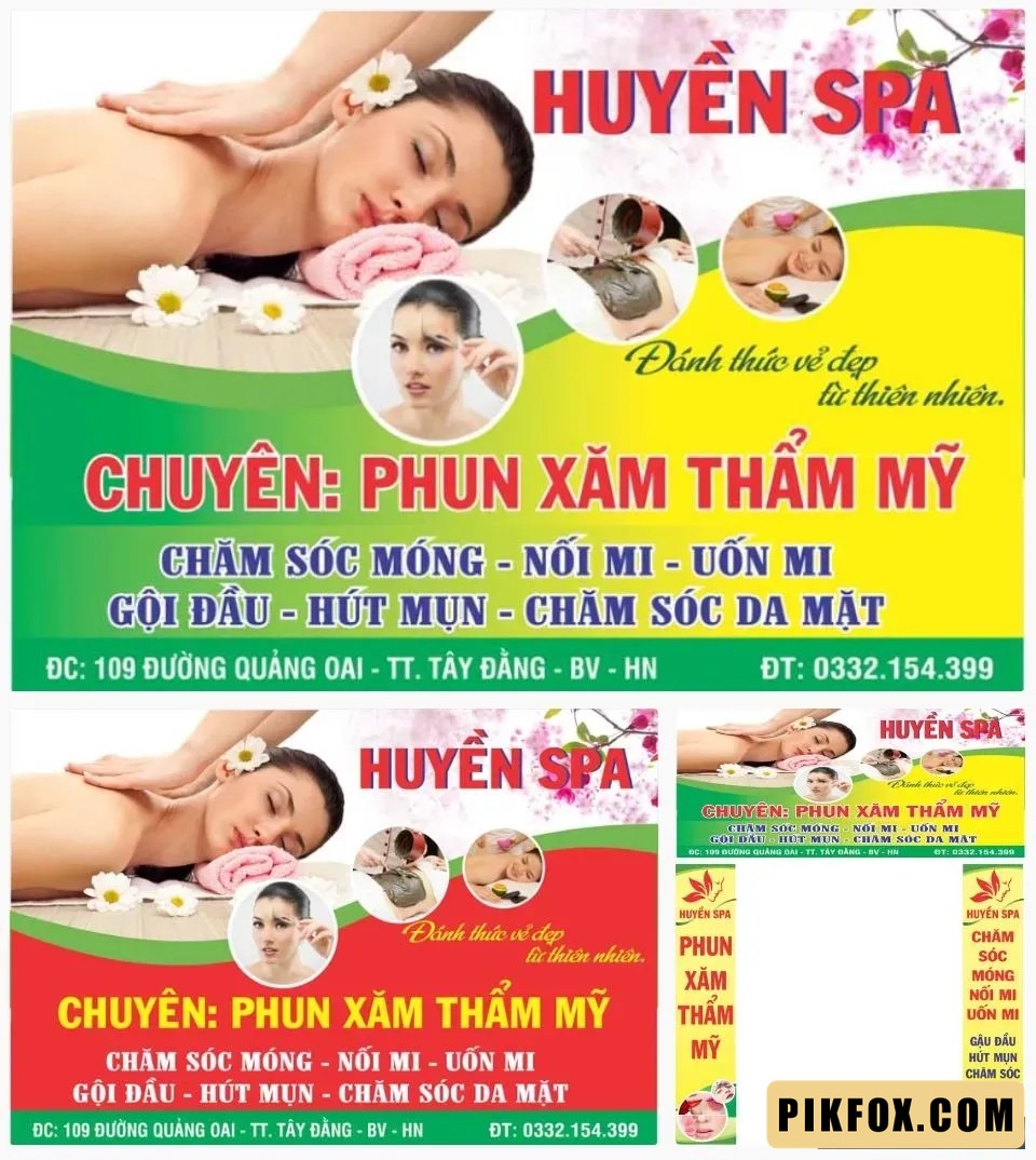 3+ biển quảng cáo phun xăm thẩm mỹ đẹp