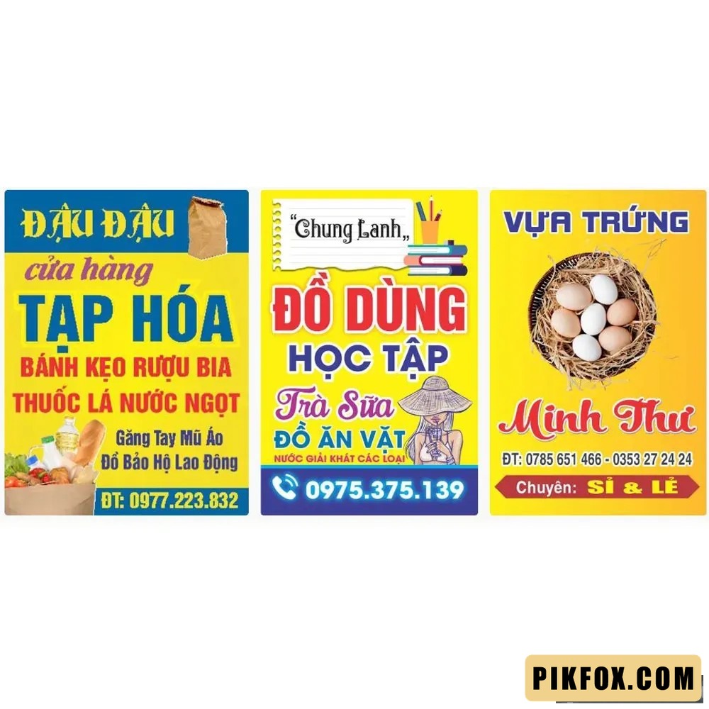 3+ Biển vẫy tạp hóa đẹp