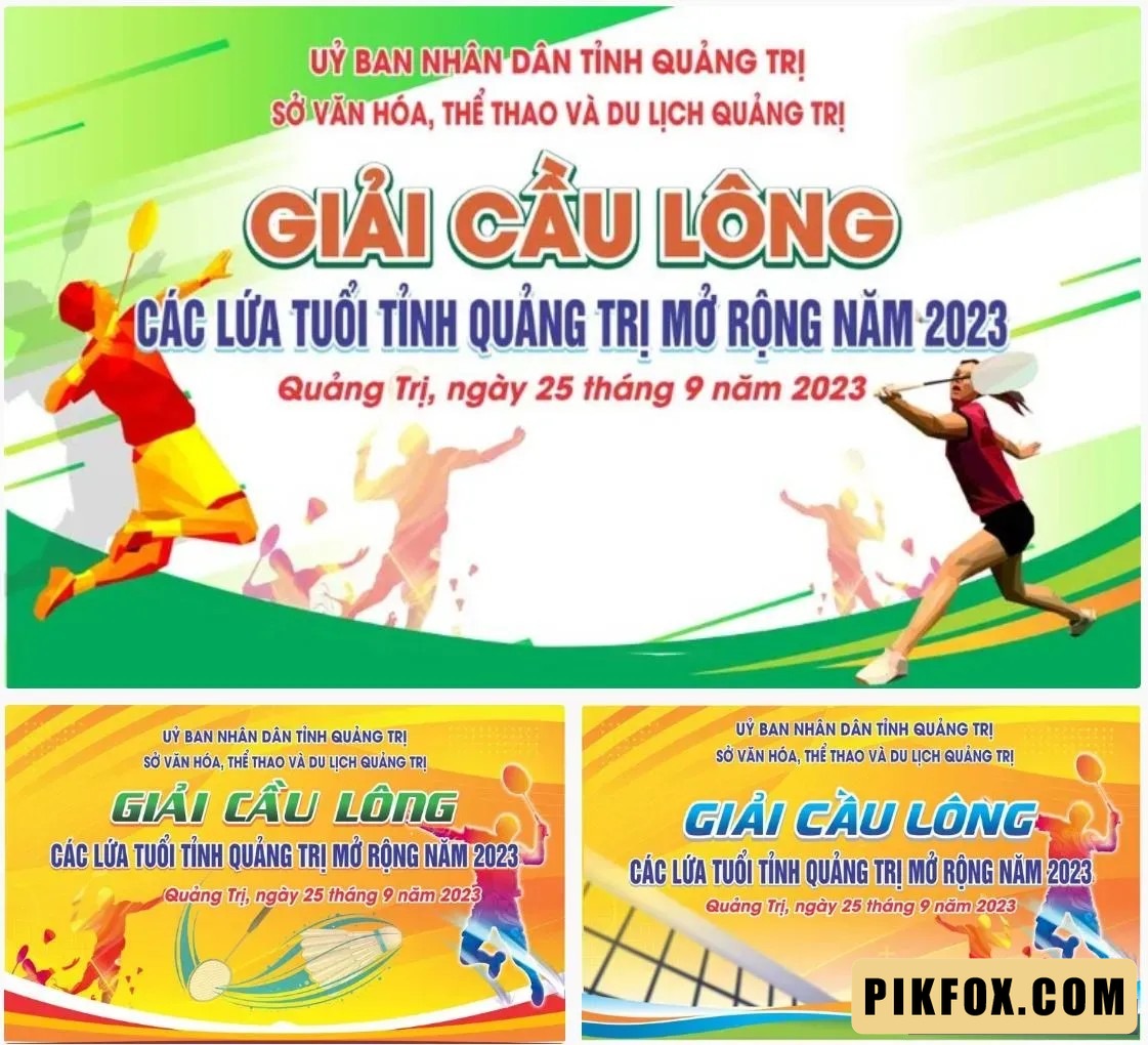 3+ Phông nền giải cầu lông