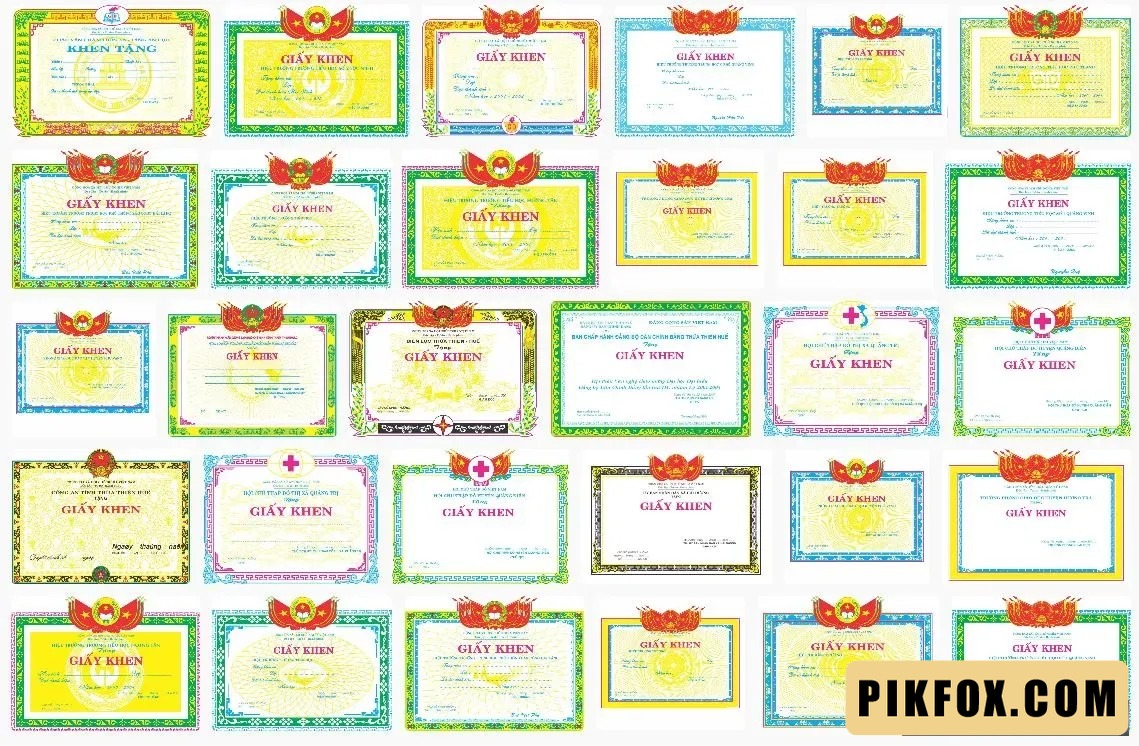 30+ Mẫu giấy khen hoc sinh