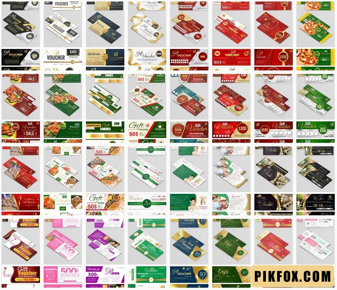 30+ Mẫu voucher giảm giá